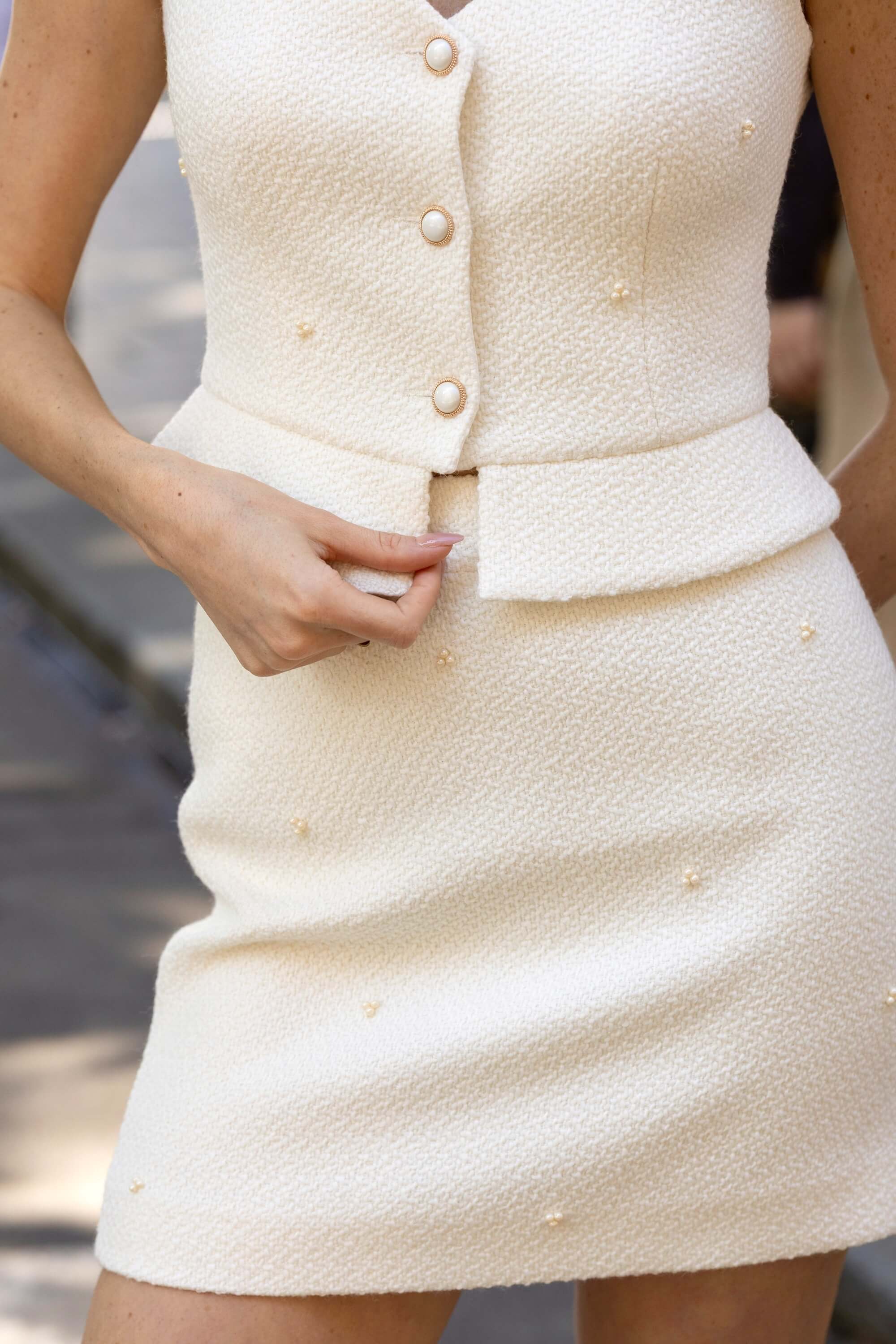 Ayla Beaded Mini Skirt - Image 8