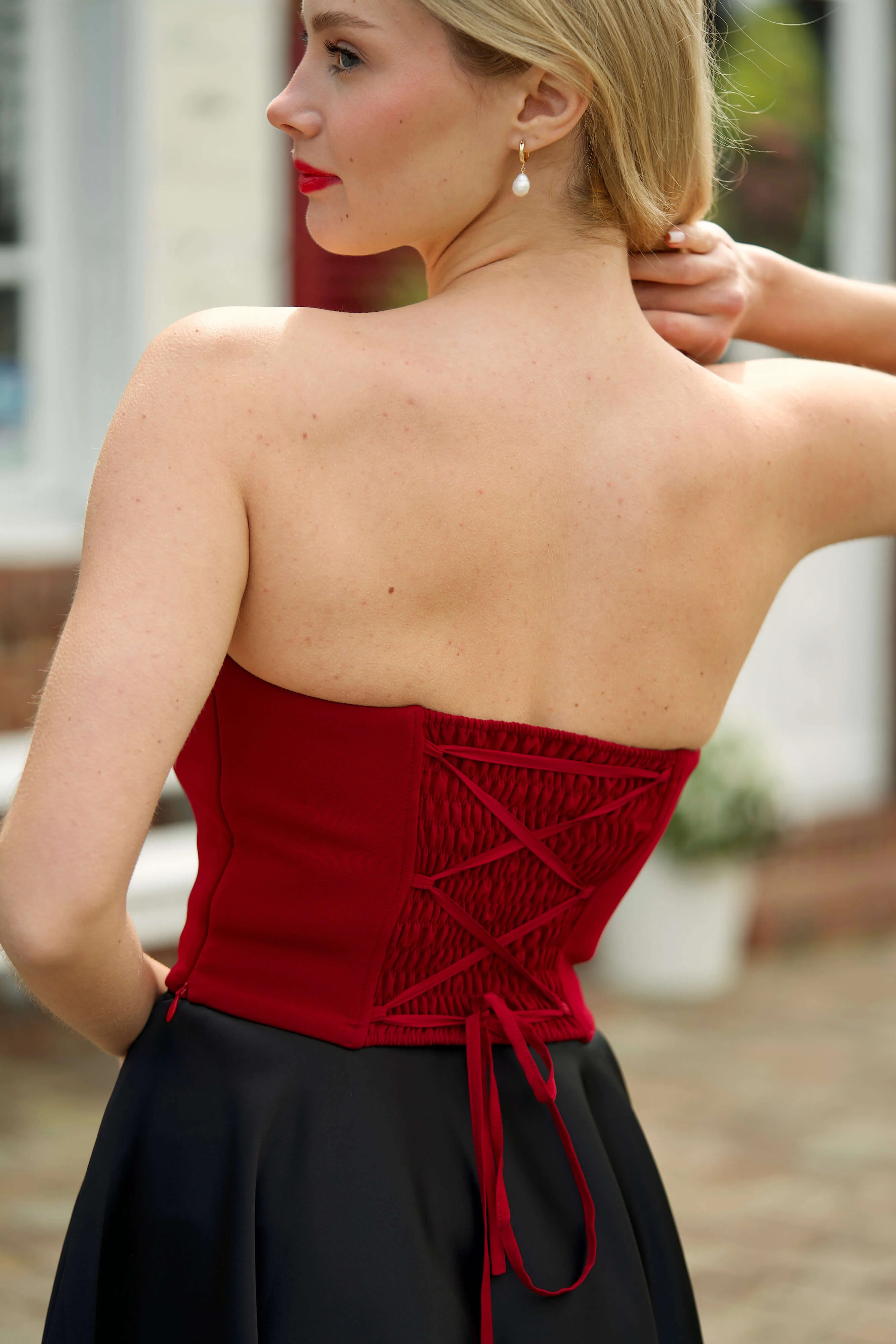 Eleanor Cropped Corset Top - Image 9