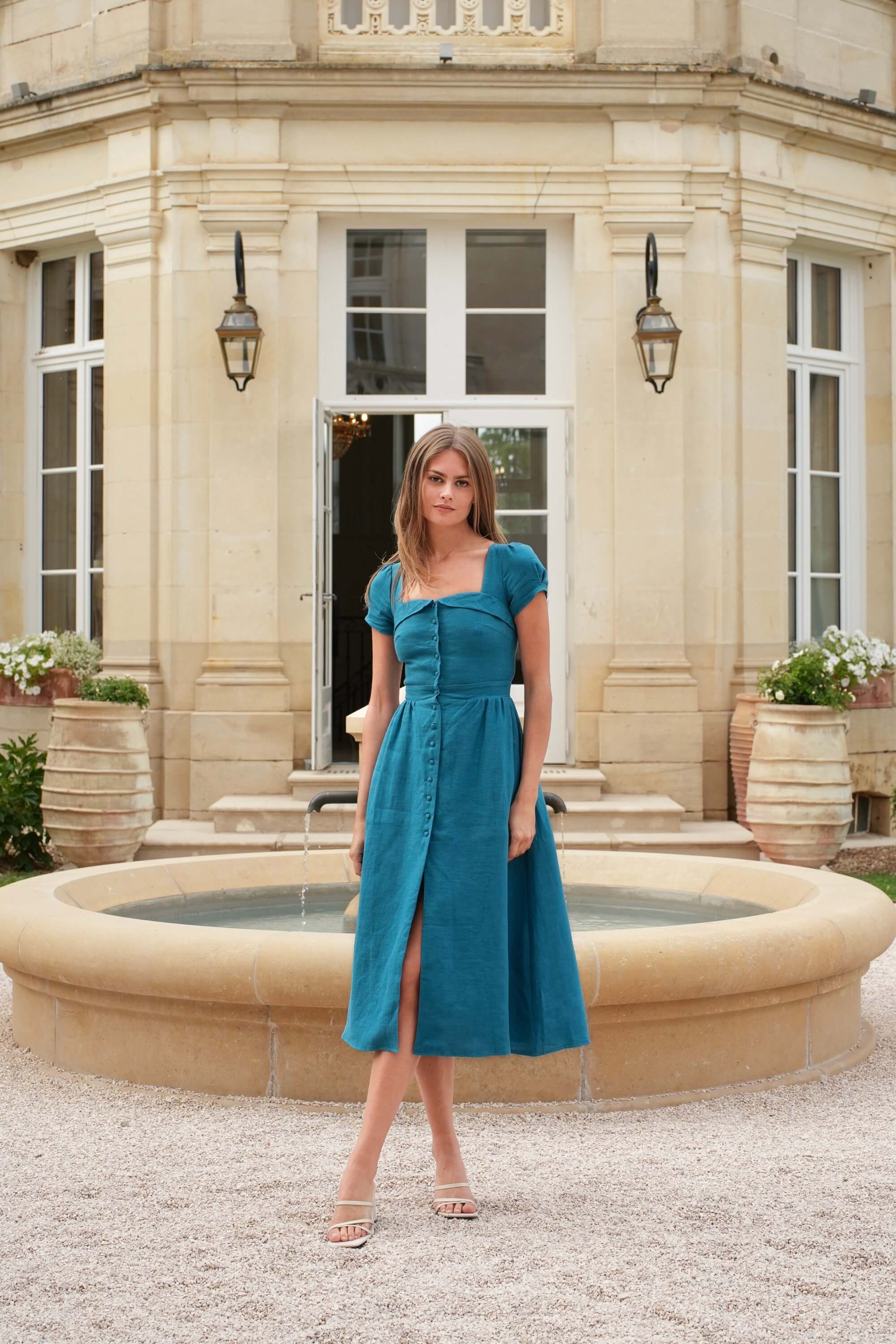 Estelle Button Down Dress - Image 11