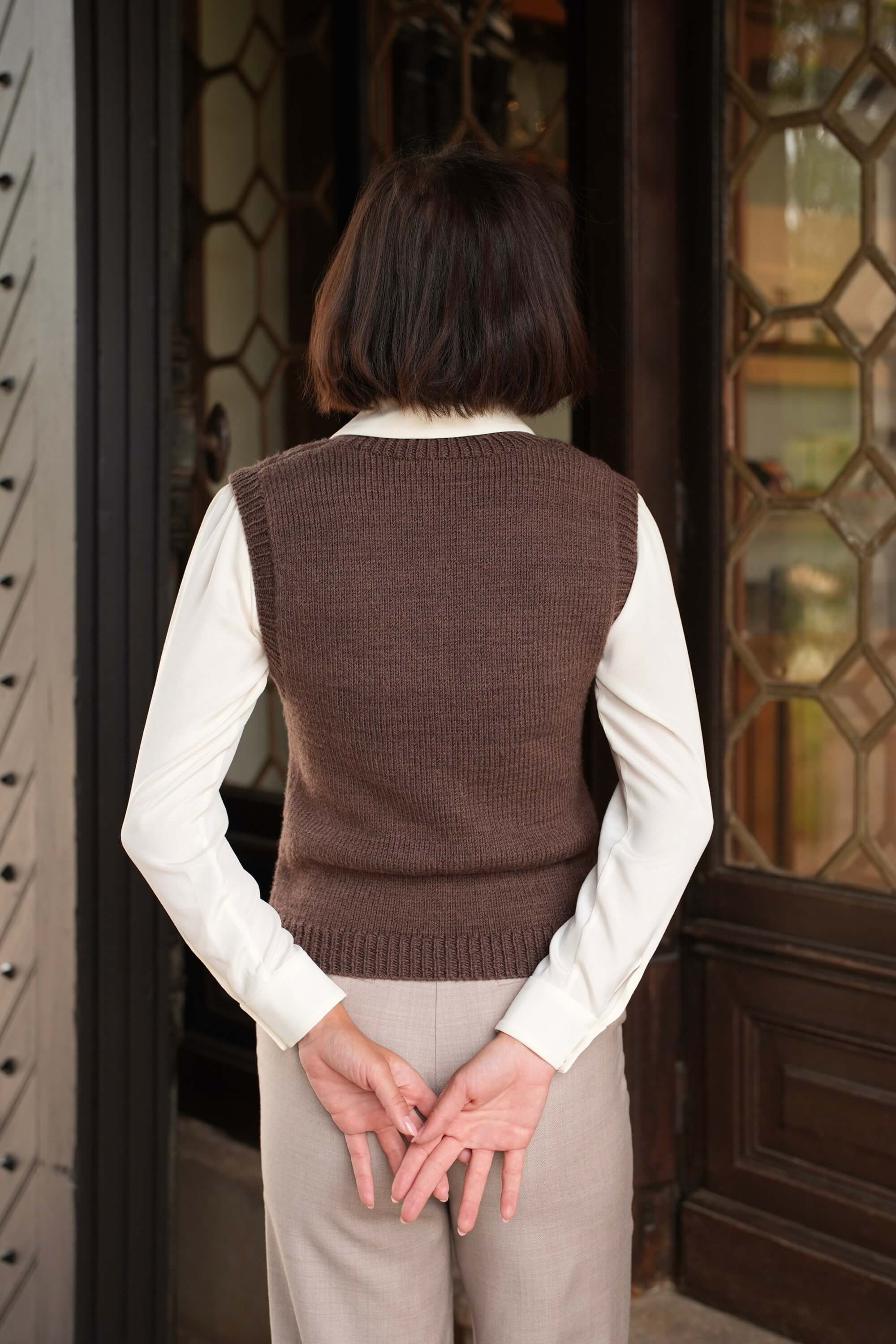 Erin Handknit Sweater Vest - Image 10