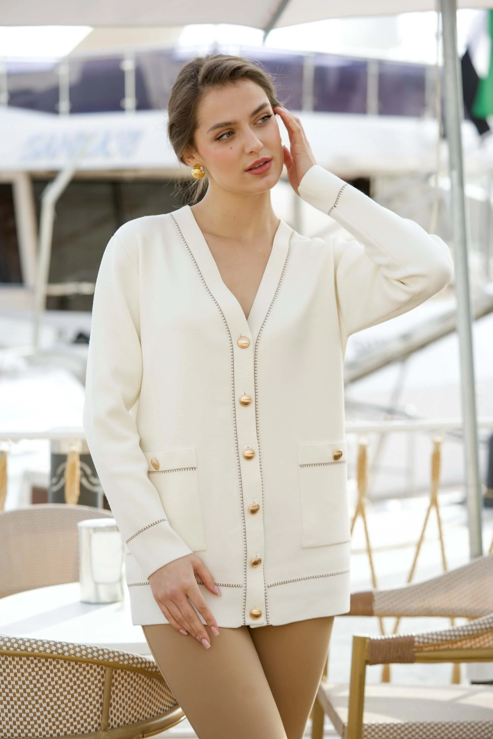 Thea Long Cardigan - Image 7