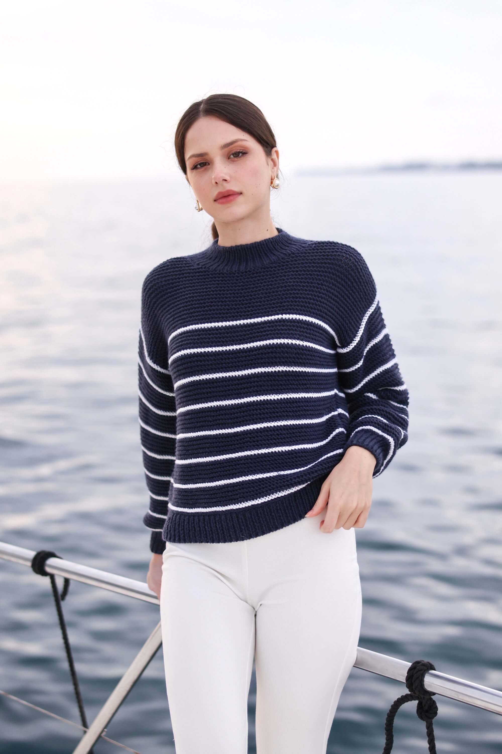 Marine Merino Wool Sweater - Image 11