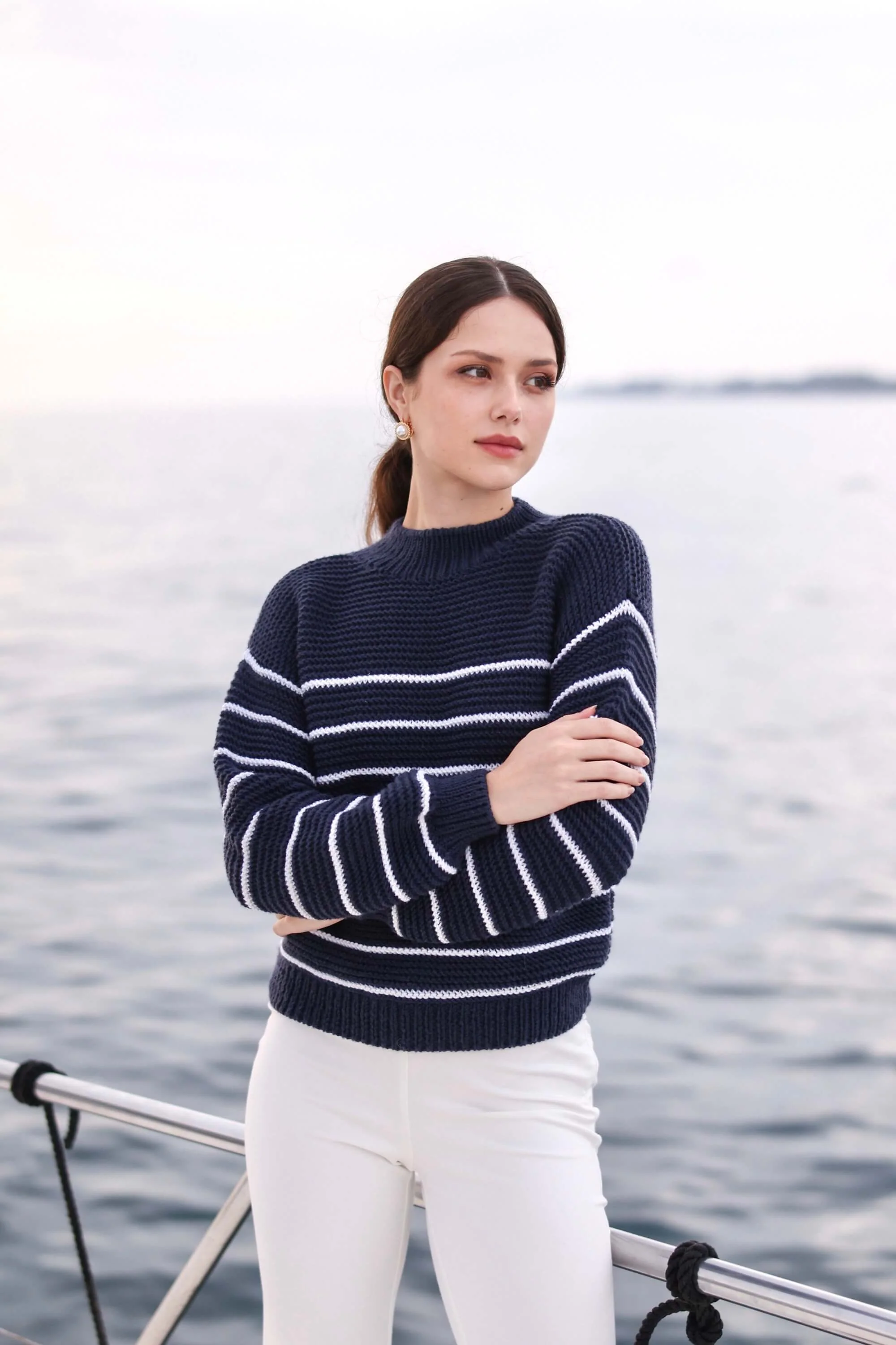 Marine Merino Wool Sweater - Image 13