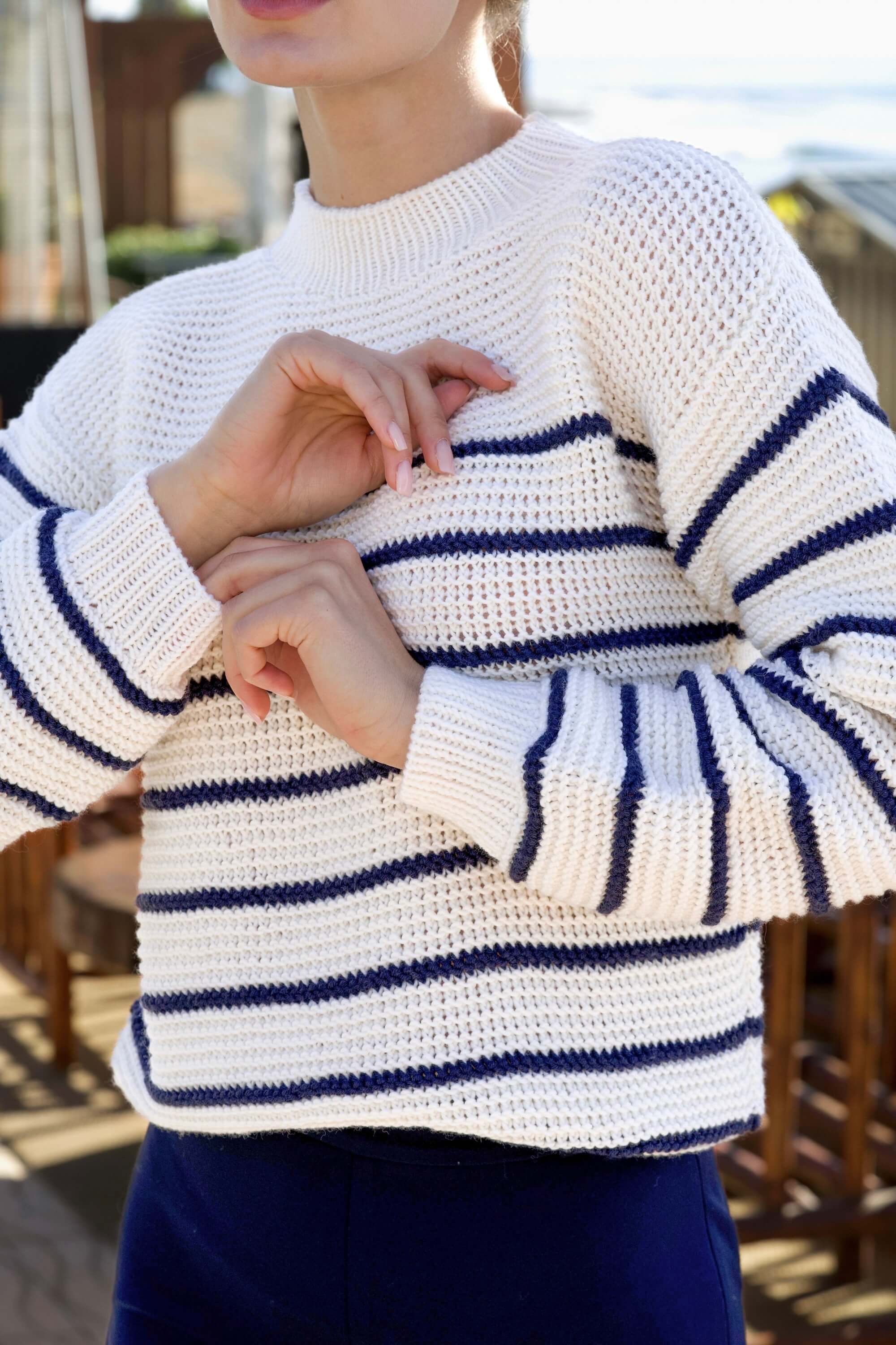 Marine Merino Wool Sweater - Image 3