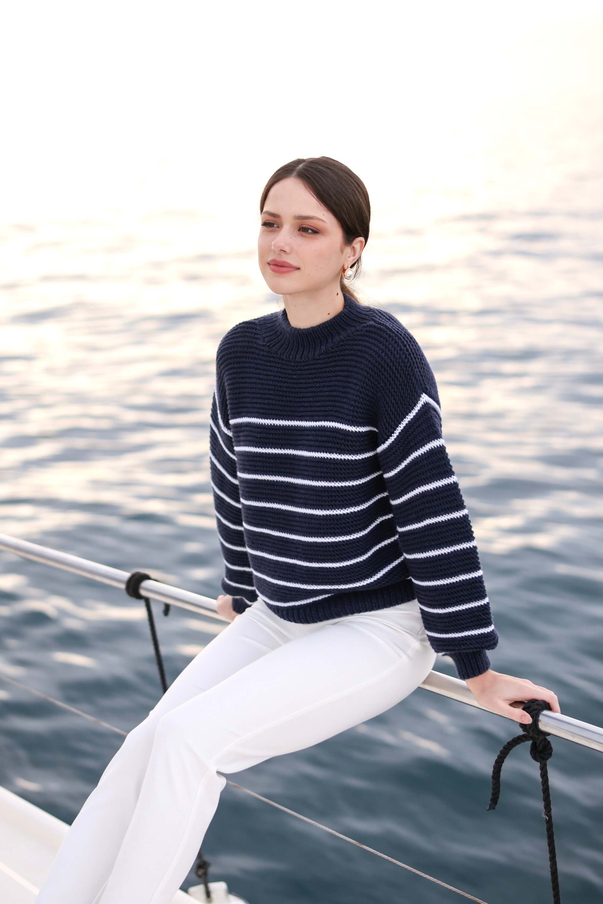 Marine Merino Wool Sweater - Image 6