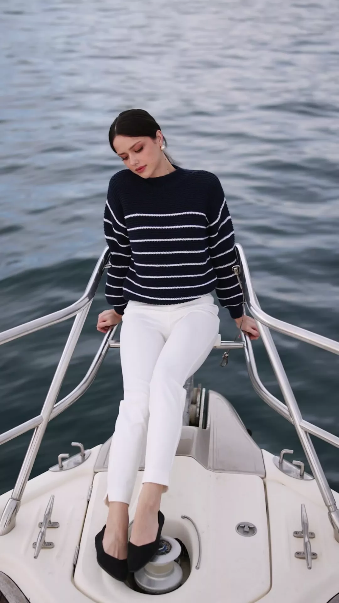 Marine Merino Wool Sweater - Image 7