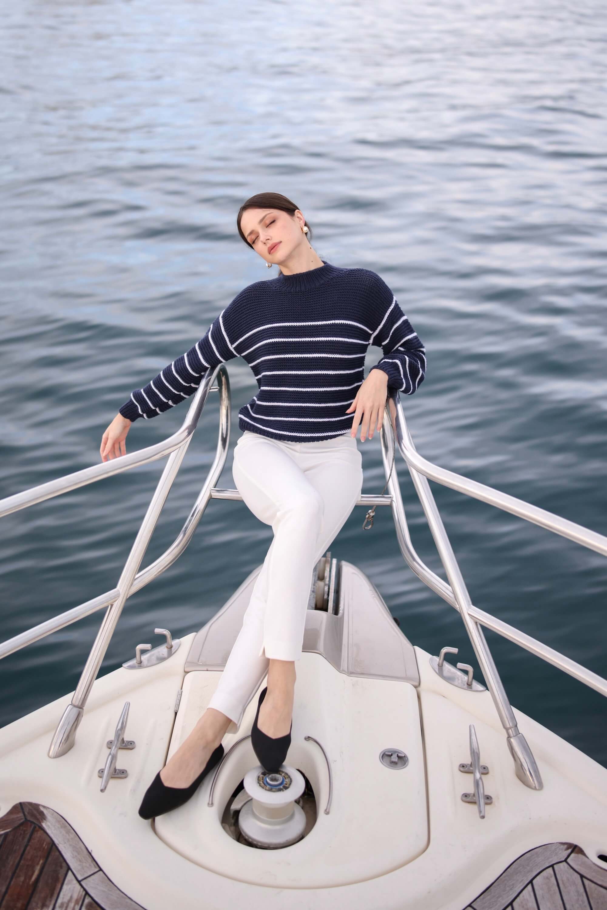 Marine Merino Wool Sweater - Image 9