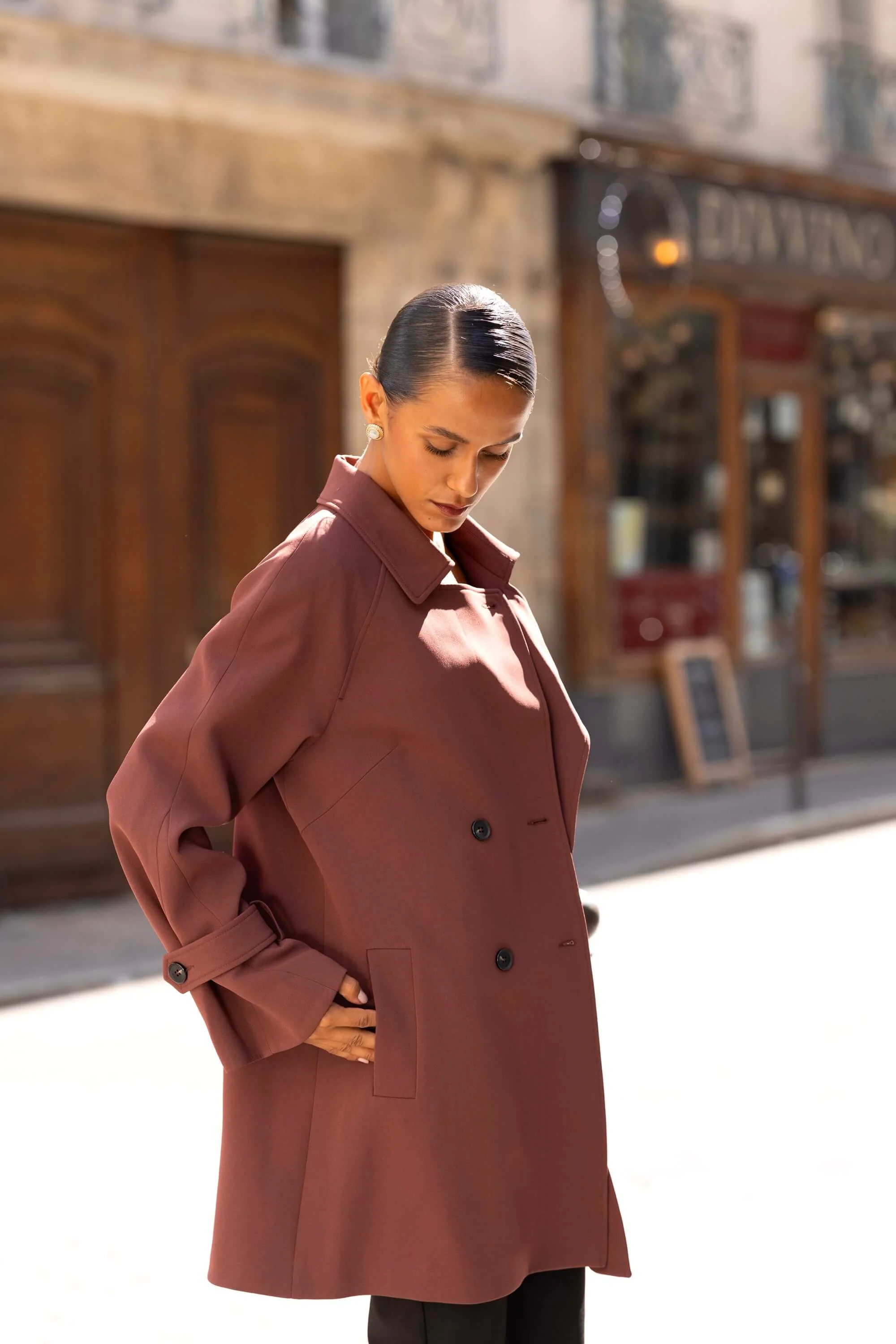 Francine Short Trench Coat - Image 25