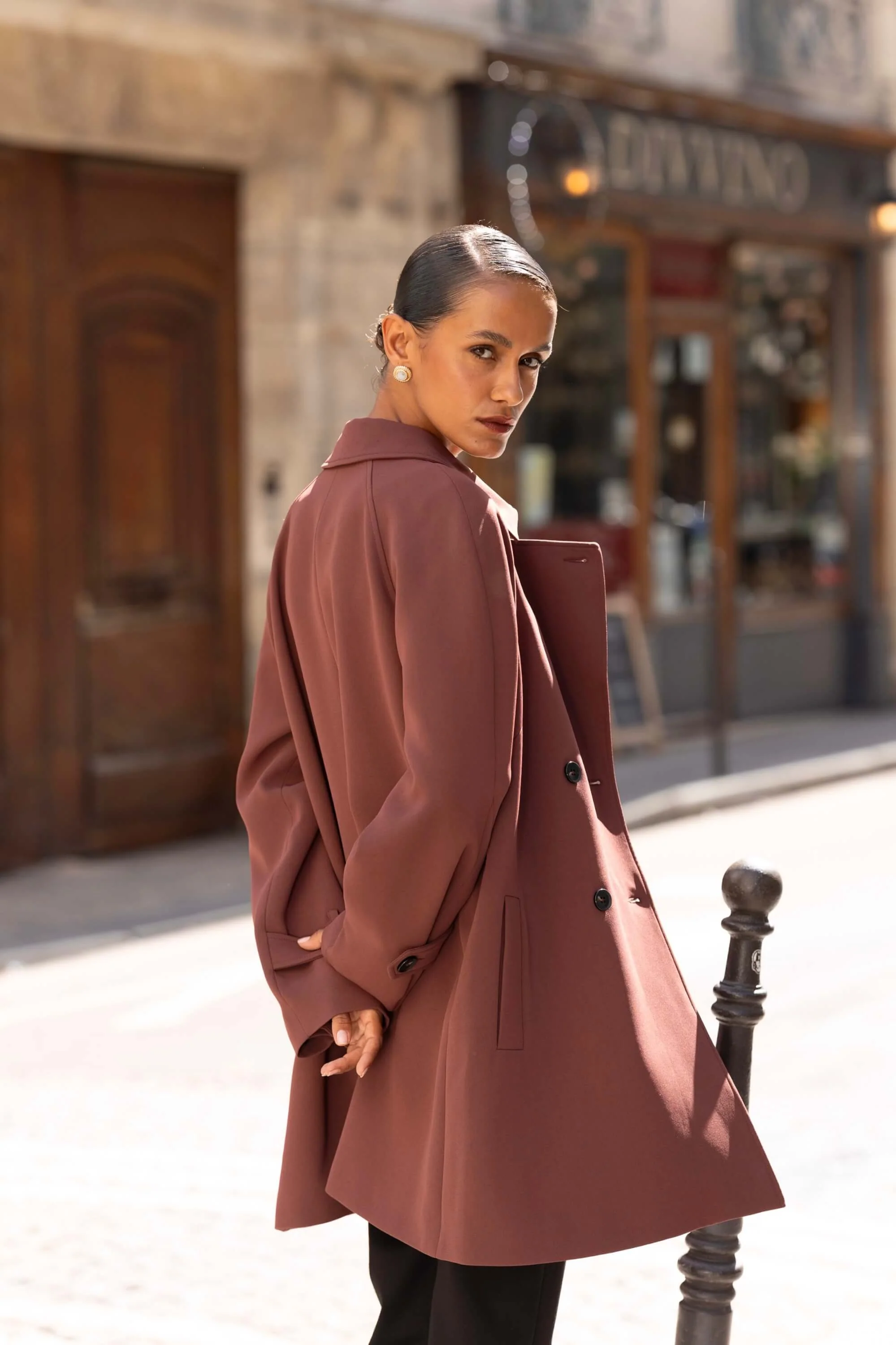 Francine Short Trench Coat - Image 28