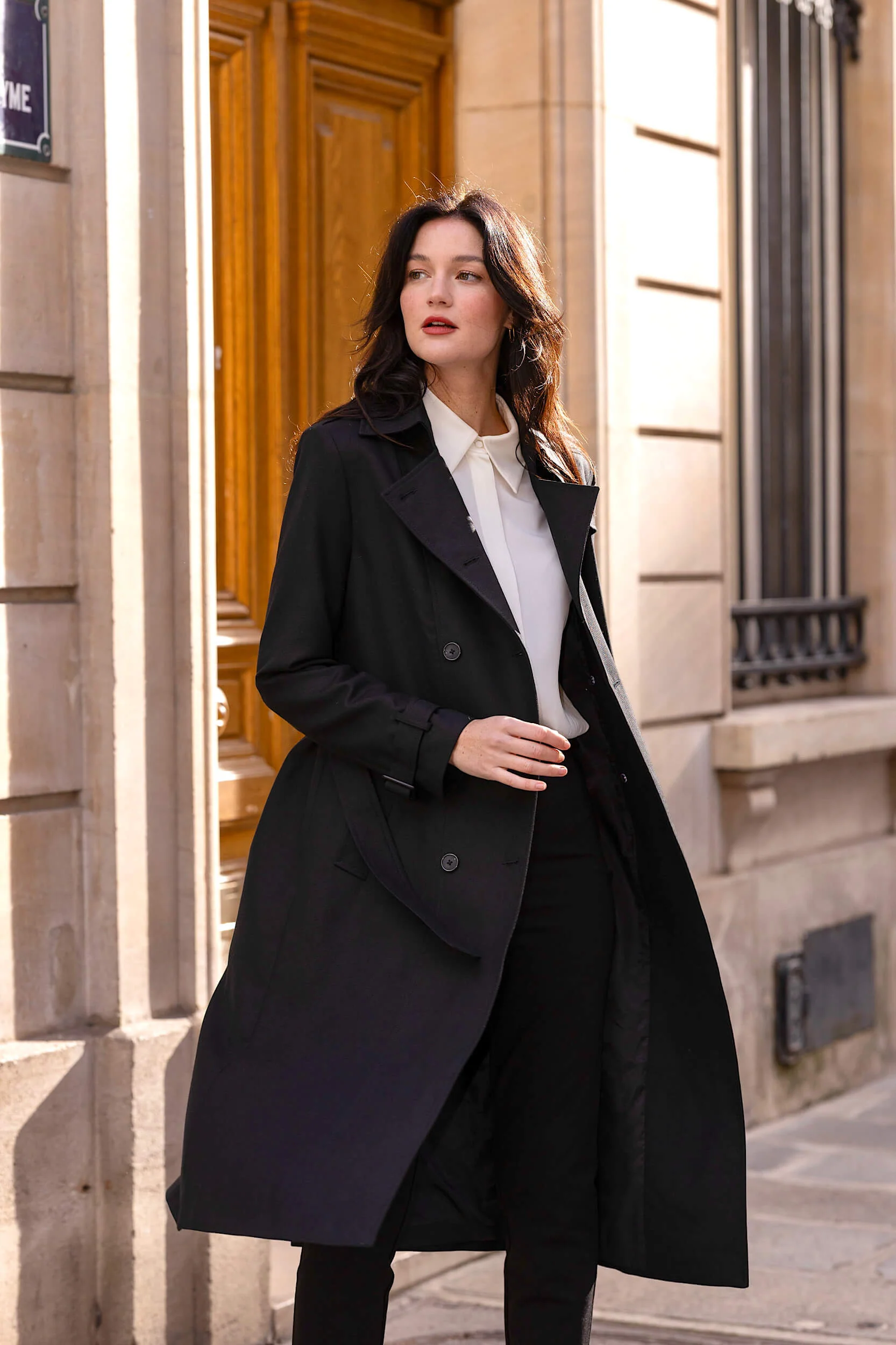 Kelianne Wool Trench Coat - Image 3